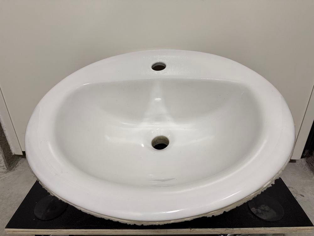 VASQUE LAVE MAINS &Eacute;MAIL C&Eacute;RAMIQUE Blanc Bricolage