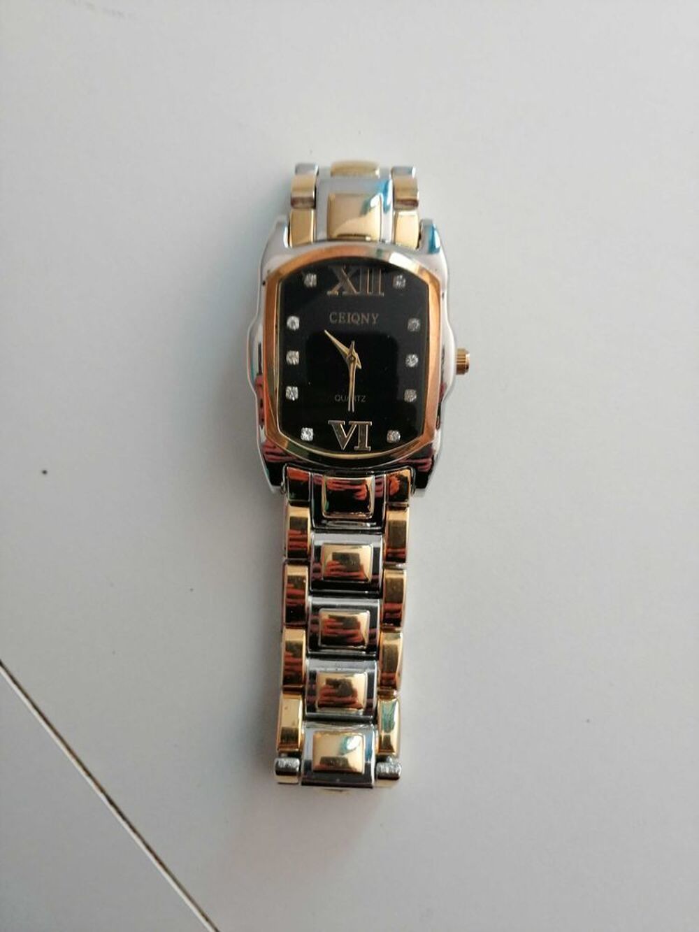 montre steel back acier plaqu&eacute; or 
