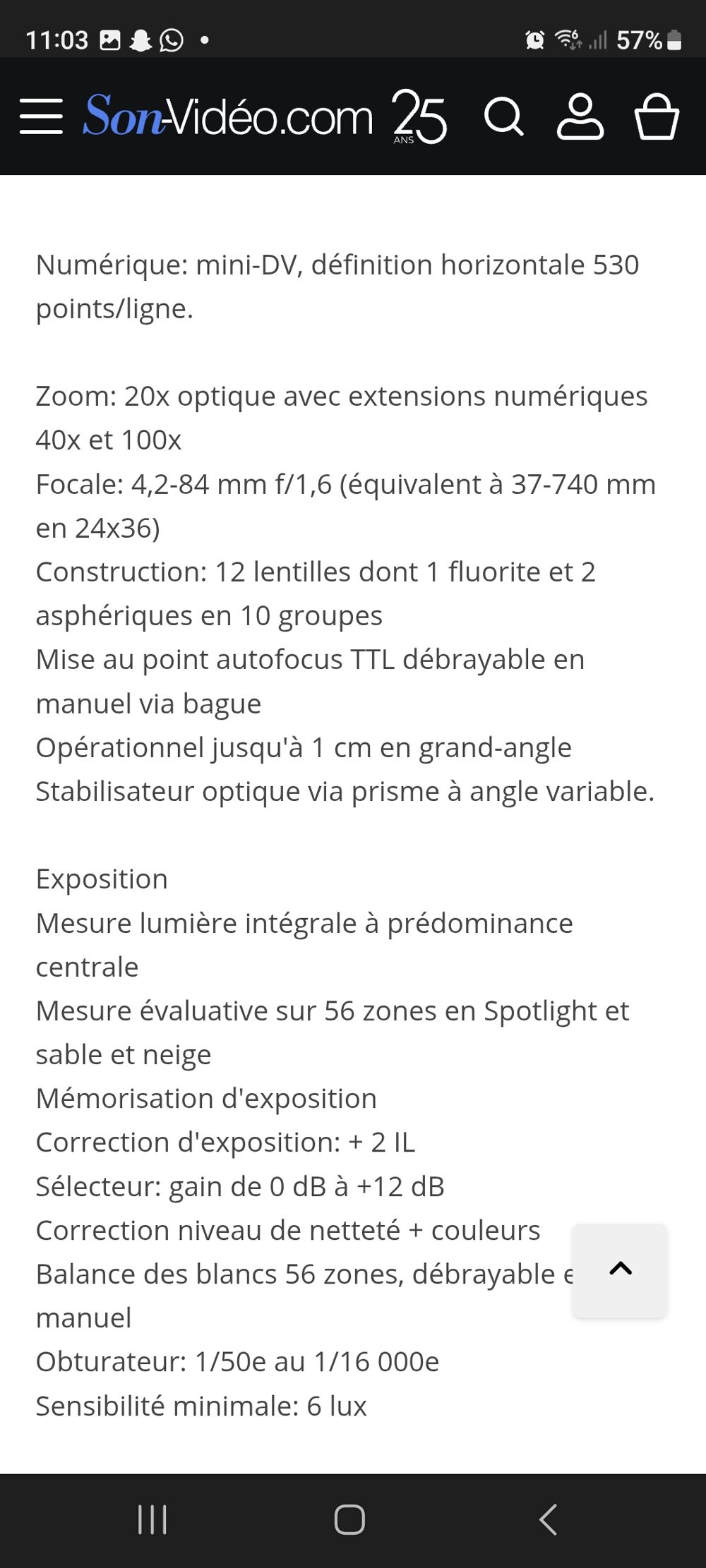 Camescope num&eacute;rique miniDV PRO CANON Photos/Video/TV