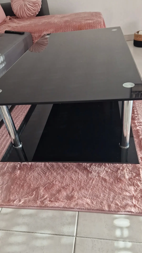 Table basse en verre noir 50 Arles (13)