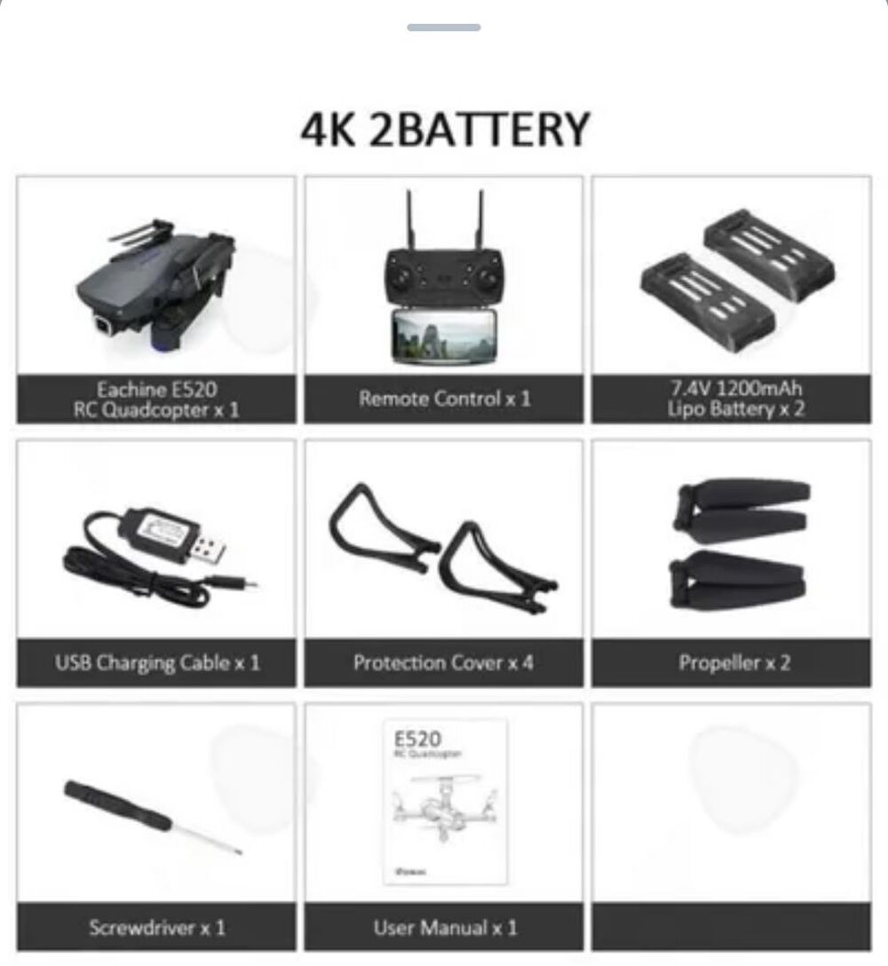 Drone Cam&eacute;ra Noir avec T&eacute;l&eacute;commande Jeux / jouets