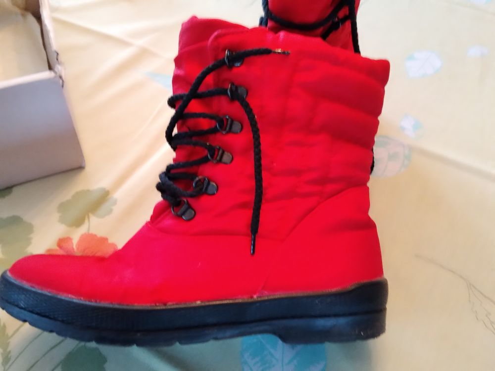 BOOTS FEMME ROUGE 39 Chaussures