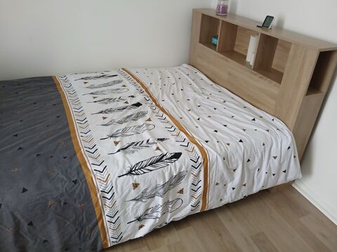 Sommier tapisser + matelas + tête de lit 200 Crépy-en-Valois (60)