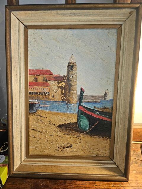 Tableau de collioure 42x21cm Pia (66)