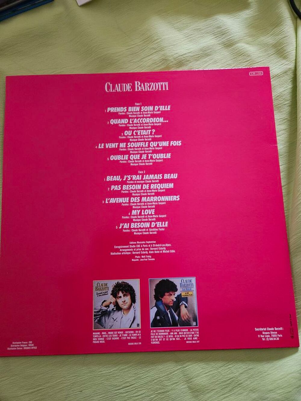 Barzotti 33t Beau, J's'rai Jamais Beau ddlx 255 CD et vinyles