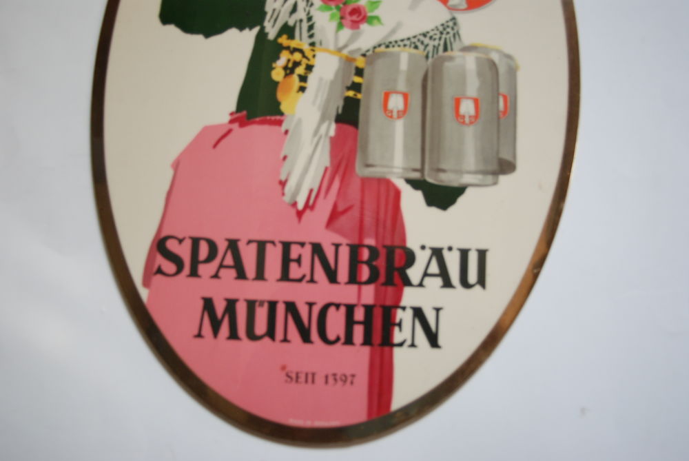 gla&ccedil;oide publicitaire SPATENBRAU MUNCHEN 