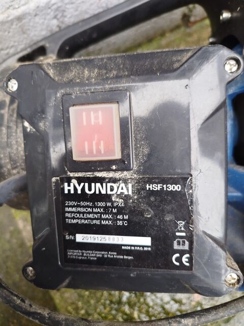 Pompe immergée Hyundai HSF1300. 80 Dechy (59)