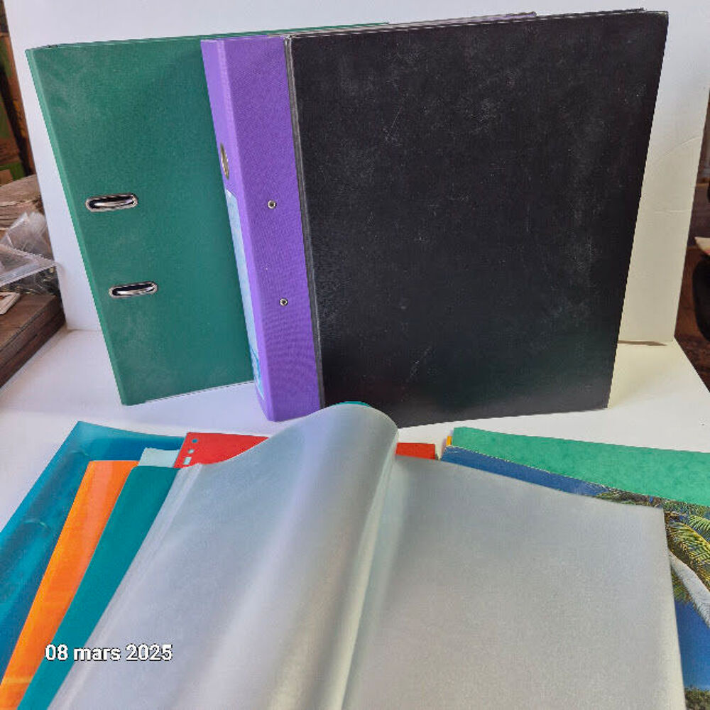 Grands classeurs 6 cm, 4 cm et 2 cm, lutrin, pochettes, int Bricolage