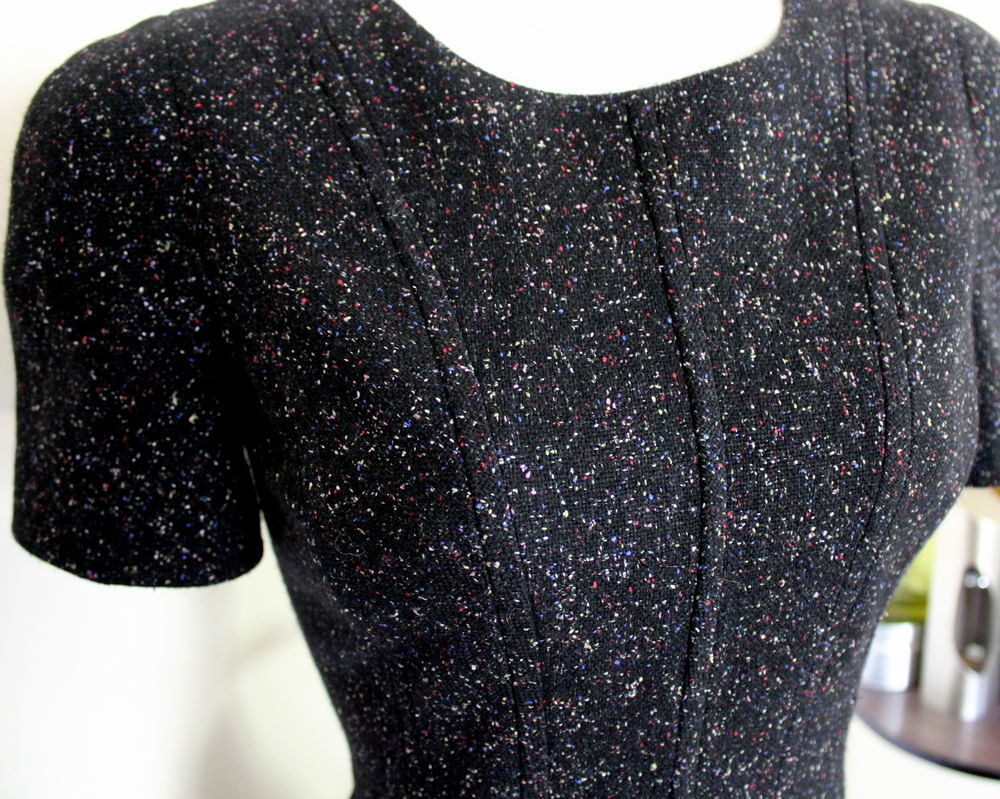 Robe tweed chin&eacute; JIL SANDER T.36 Fr Vêtements