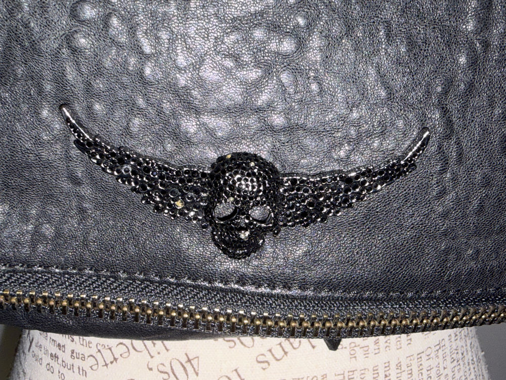 ?? Sac Zadig &amp; Voltaire Rock Bubble en Cuir Noir ?? Cha&icirc;ne Maroquinerie