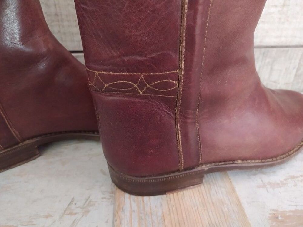 Bottes Camarguaises Cuir Cousue Goodyear 41-42
Chaussures