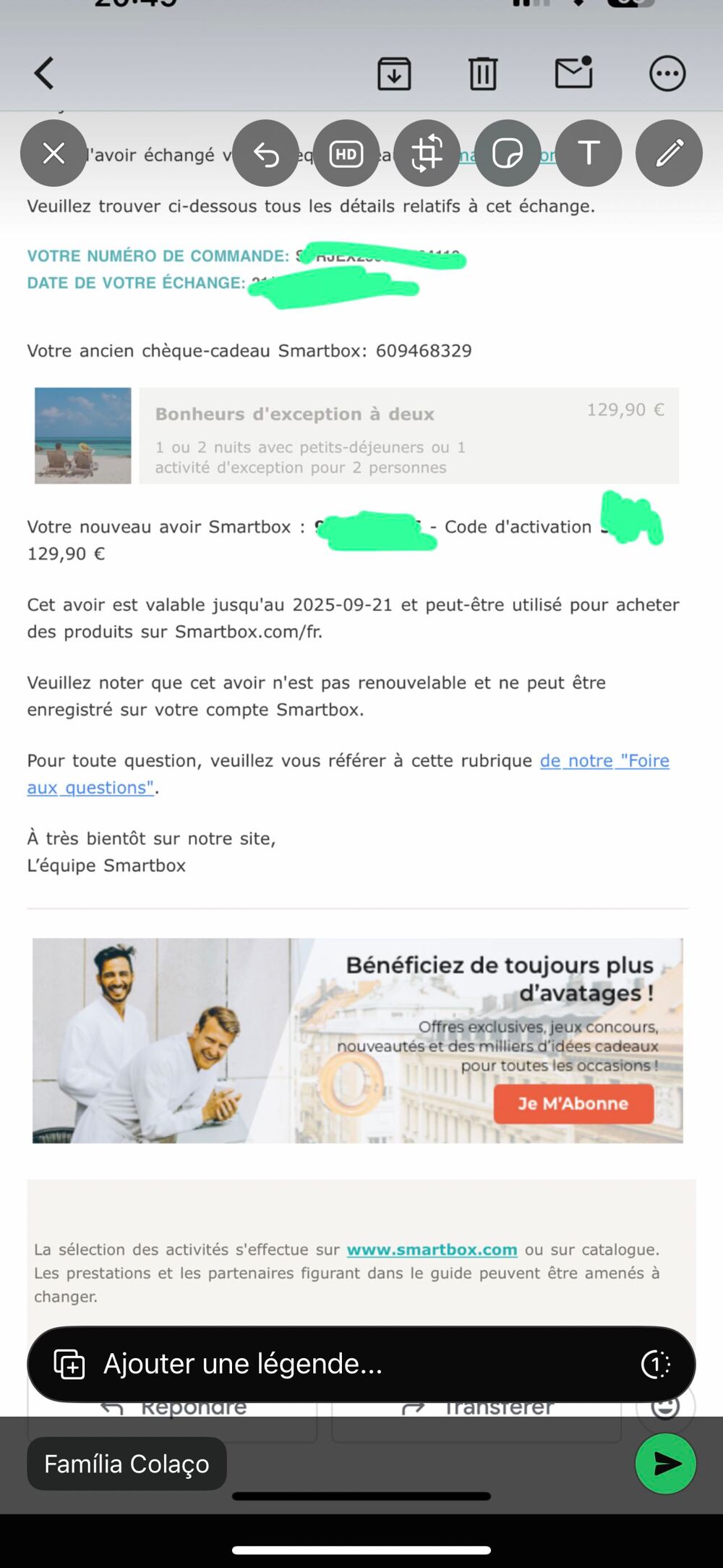 bon achat Smartbox Billetterie