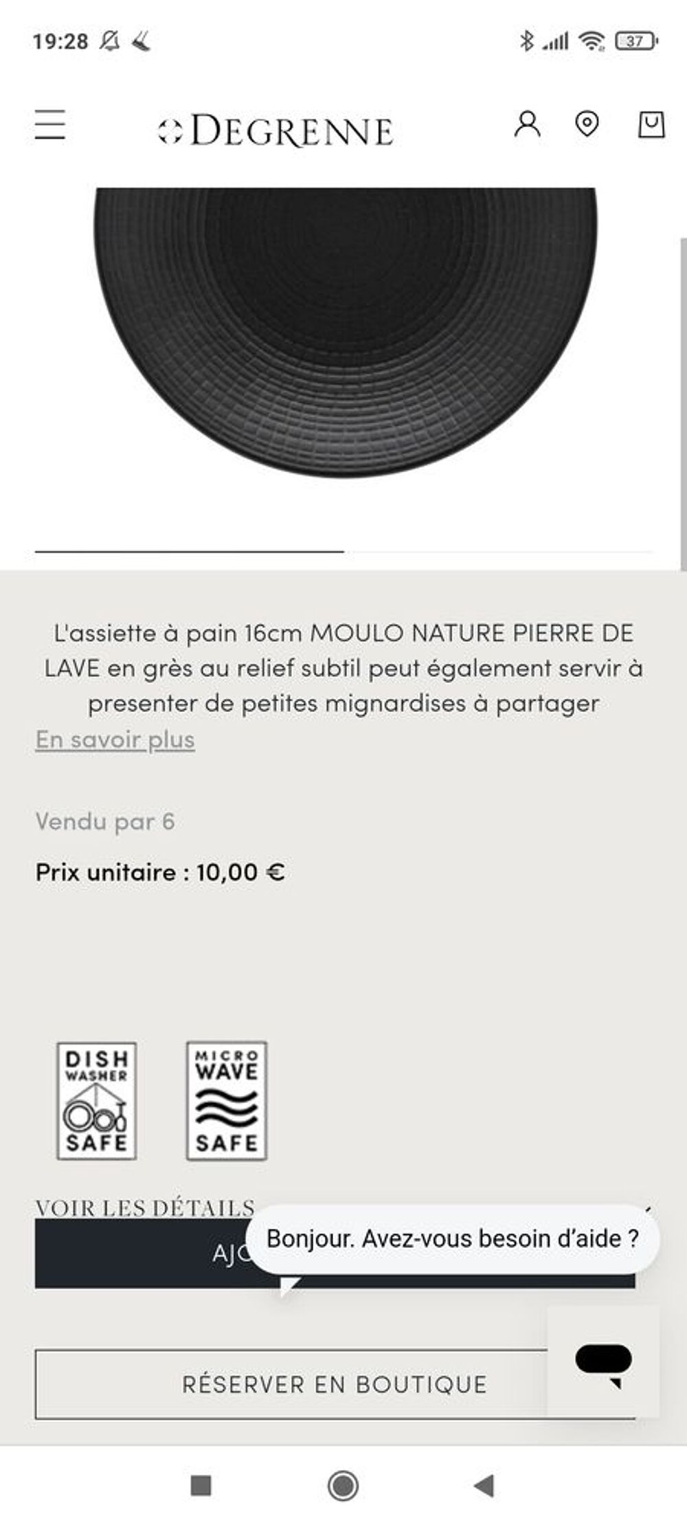 Lot assiette en gr&egrave;s degrenne Cuisine
