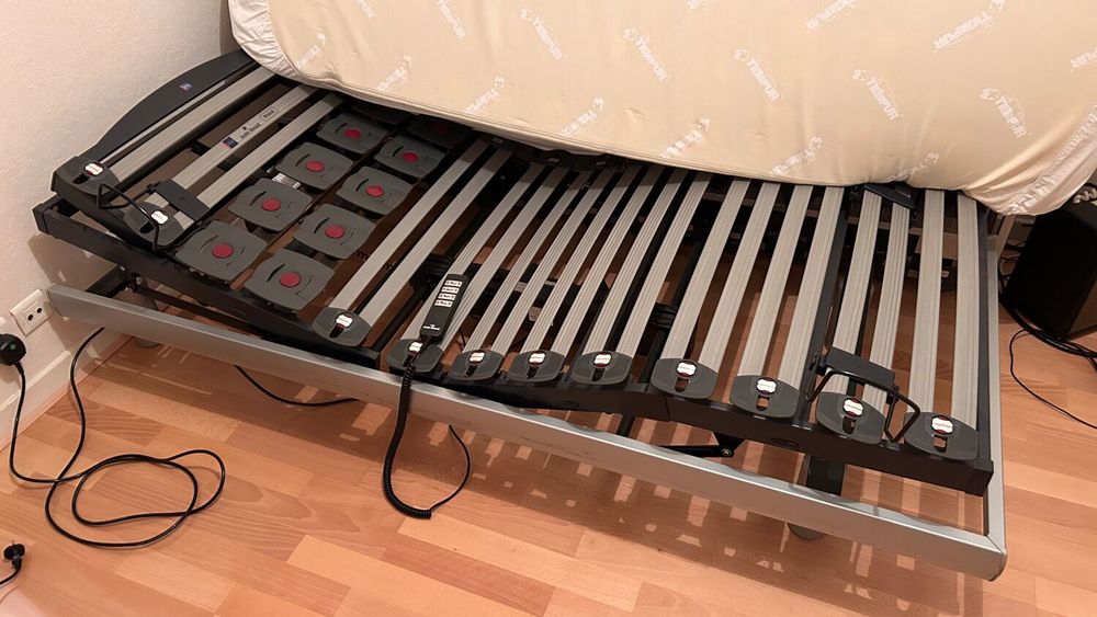 Lit 90 Andr&eacute; Renault sommier relaxation + matelas Meubles