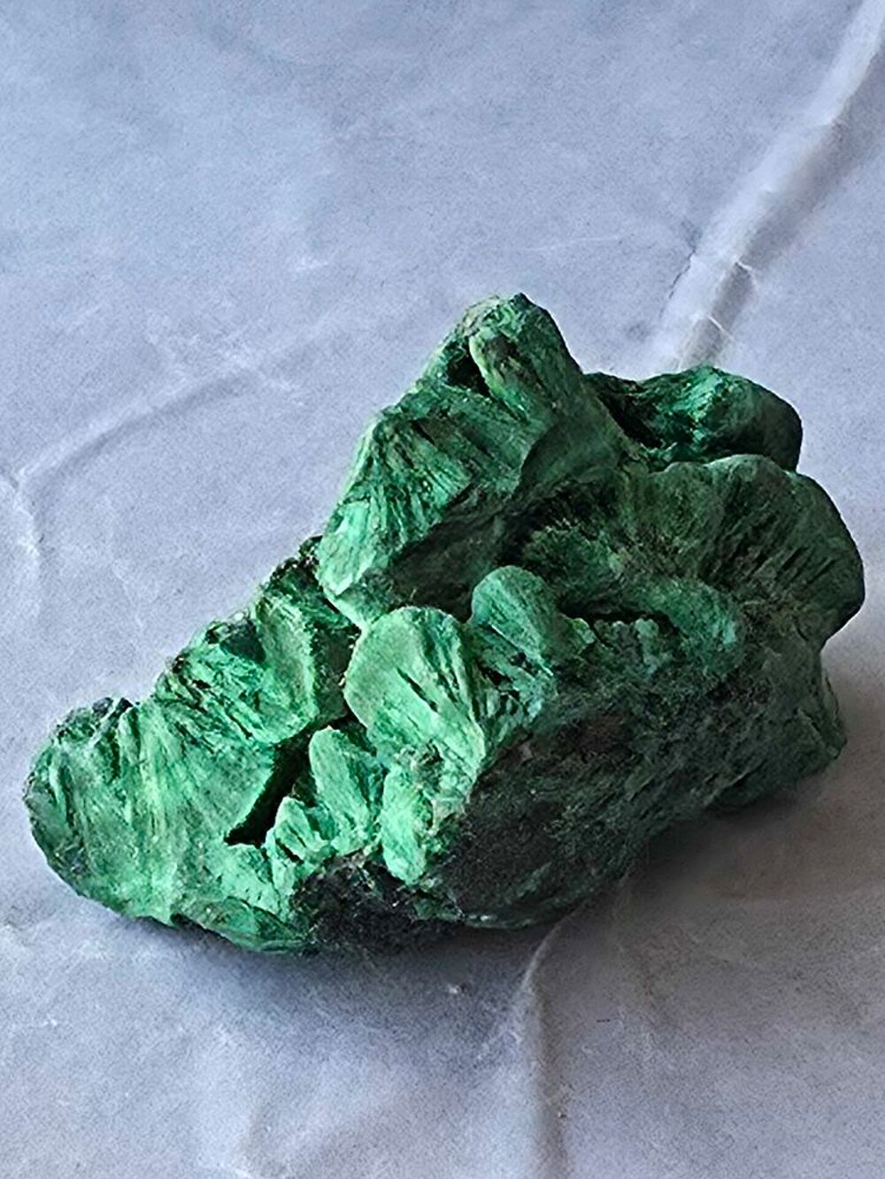 Pierre Naturelle Malachite Stalactite Fibreuse Katanga RDC 58g Collection 