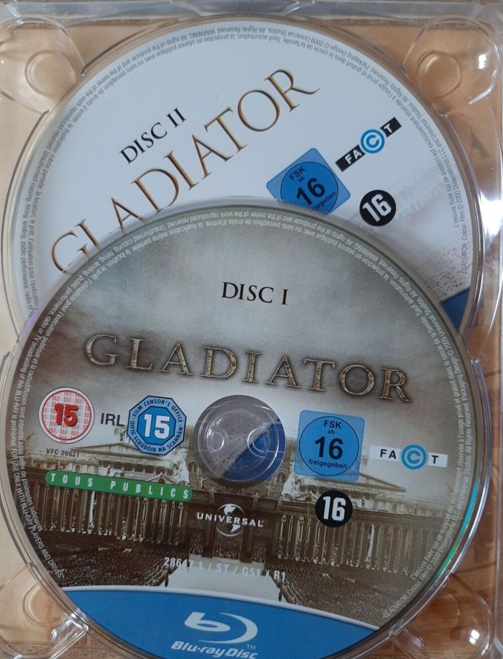Gladiator digibook bluray DVD et blu-ray