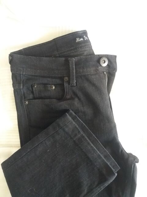 Pantalon denim noir F 38 8 Pr�failles (44)