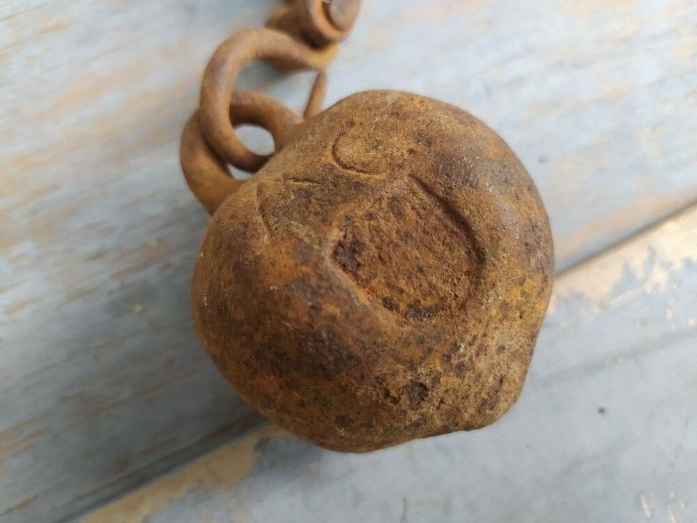  Balance Romaine Fer Forg&eacute; XVIIIeme Blason Monogramme 