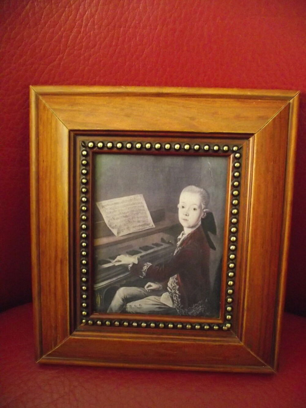 TABLEAU MOZART AU PIANO A SALZBOURG. Décoration