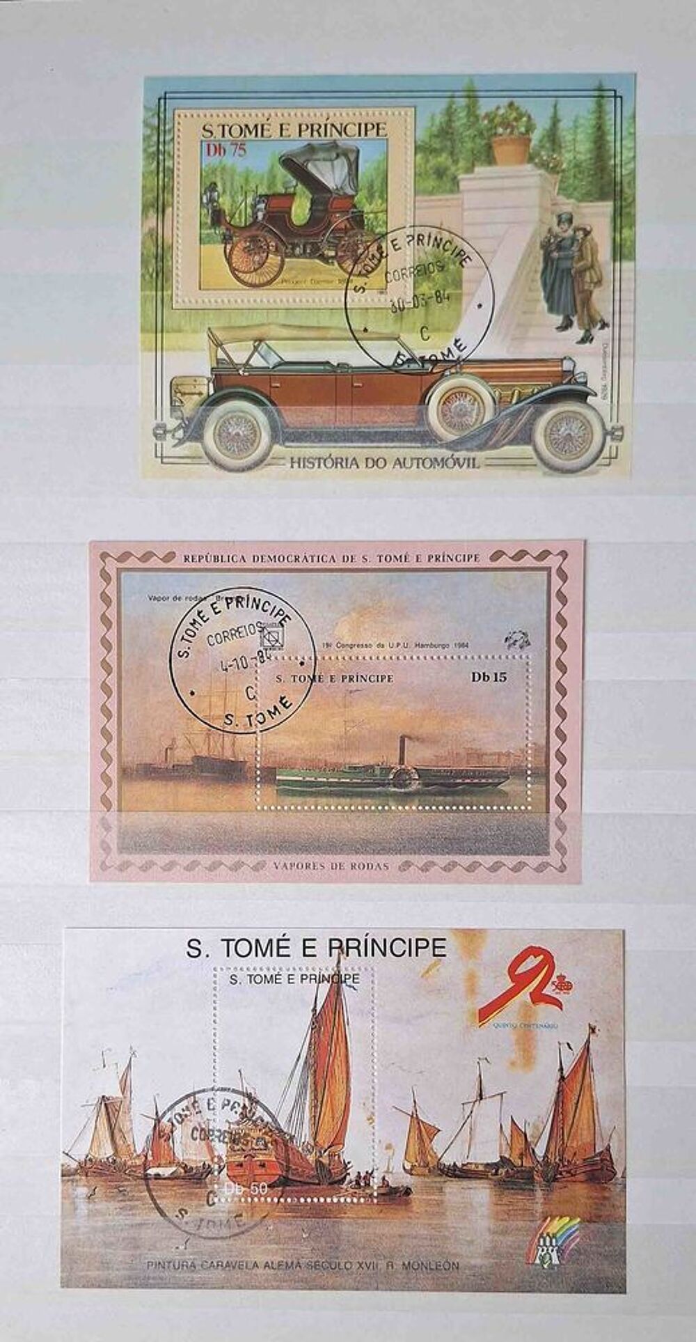 S&eacute;rie de timbres de collection de Saint Thomas et Prince 