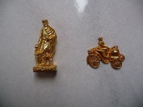 2 f�ves en m�tal dor� 10 Celles-sur-Belle (79)