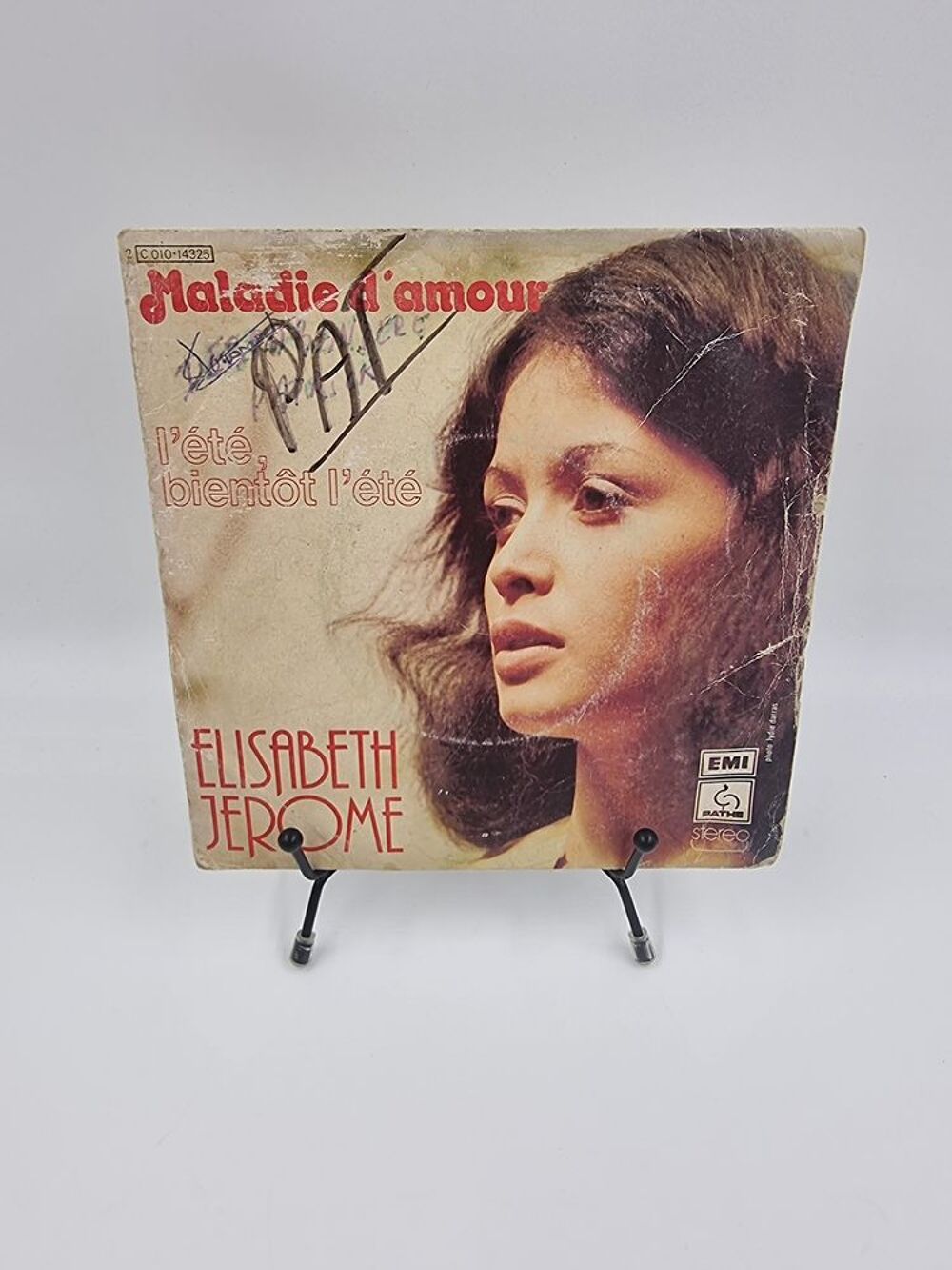 Vinyle 45 tours Elisabeth J&eacute;r&ocirc;me : Maladie d'Amour / L'&Eacute;t&eacute;.. CD et vinyles
