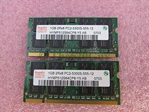 Barrettes Mmoire Portable SoDimm Hynix 2x1Go DDR3 PC2-5300S 5 Villers-ls-Nancy (54)