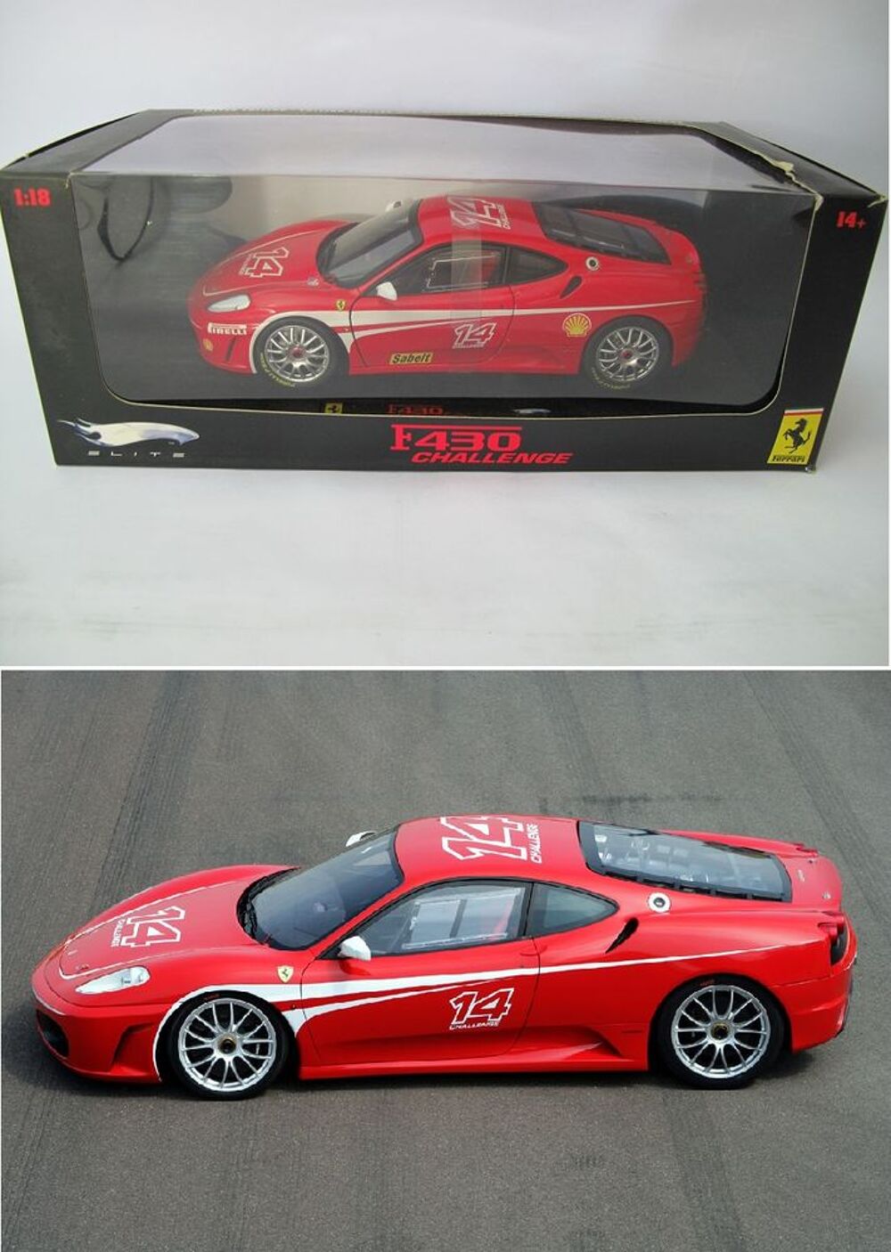 Ferrari 430 Challenge #14 - 1/18 Elite J2923 