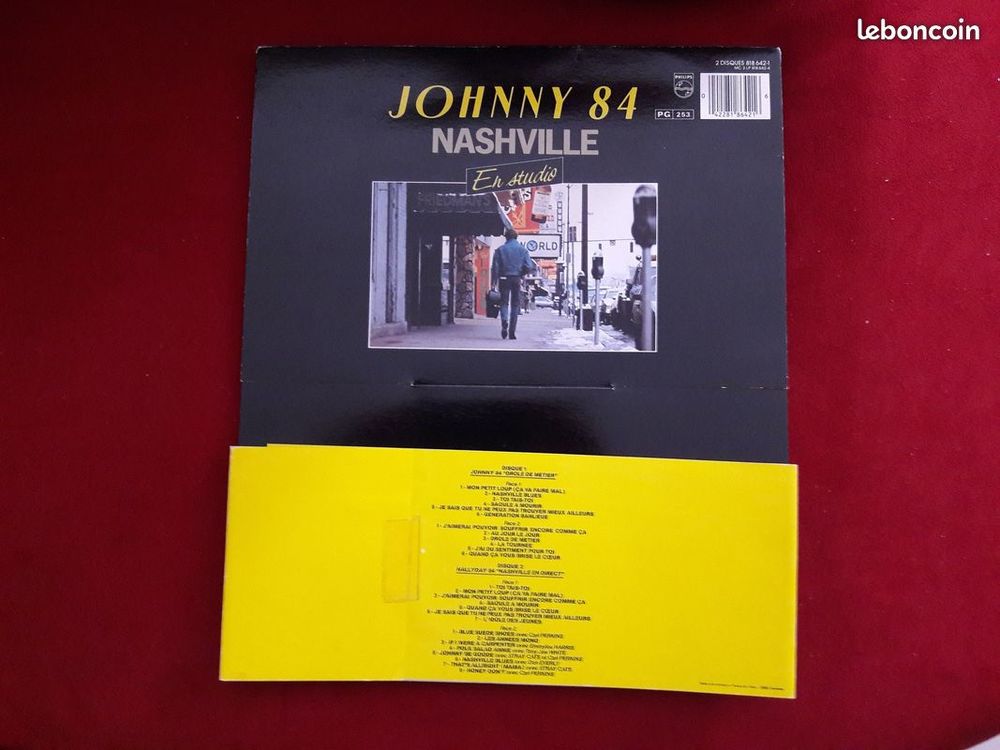 JOHNNY HALLYDAY NASHVILLE 84 Edit Limit&eacute; N&deg;6814642 CD et vinyles