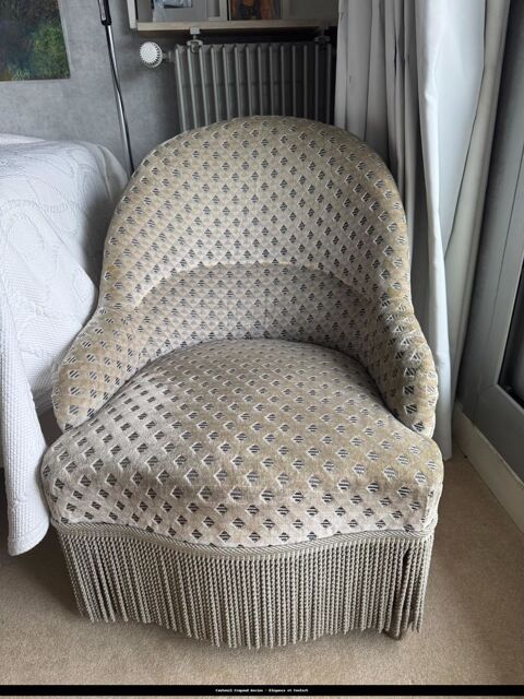 Charmant Fauteuil Crapaud Ancien - lgance et Confort 180 Paris 15 (75)