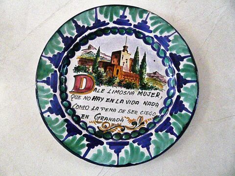 Assiette proverbe espagnol 12 Franqueville-Saint-Pierre (76)