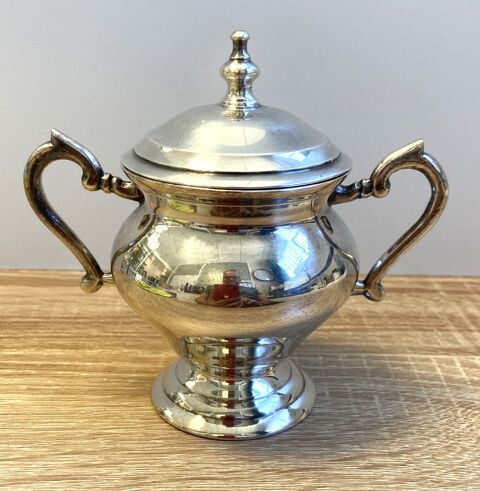  Pot à Sucres Sucrier Style Louis XVI Rocaille Bronze Argent 35 Marseille 11 (13)