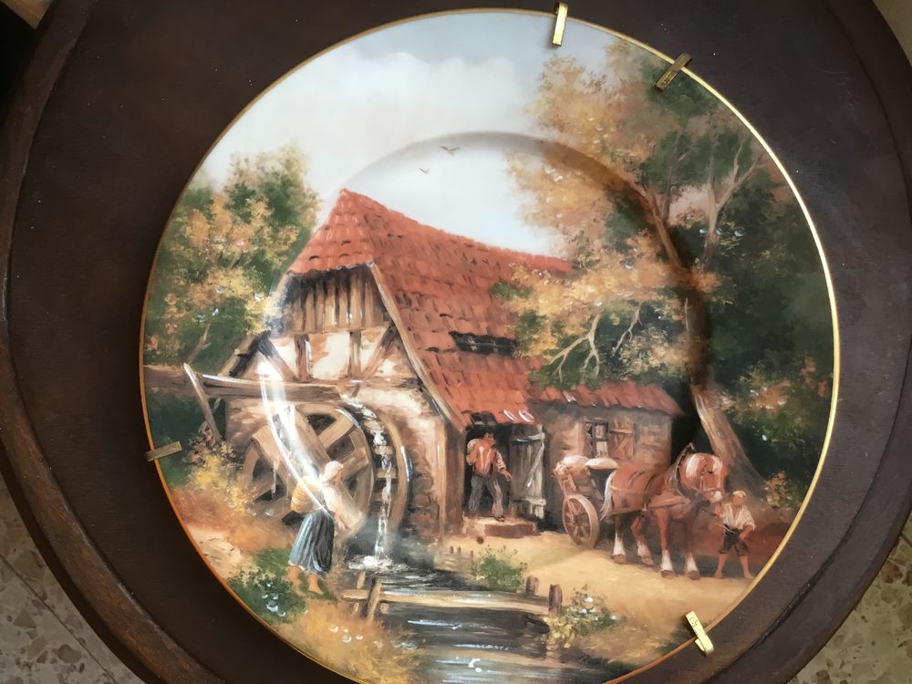 Assiettes en porcelaine de Limoges Décoration