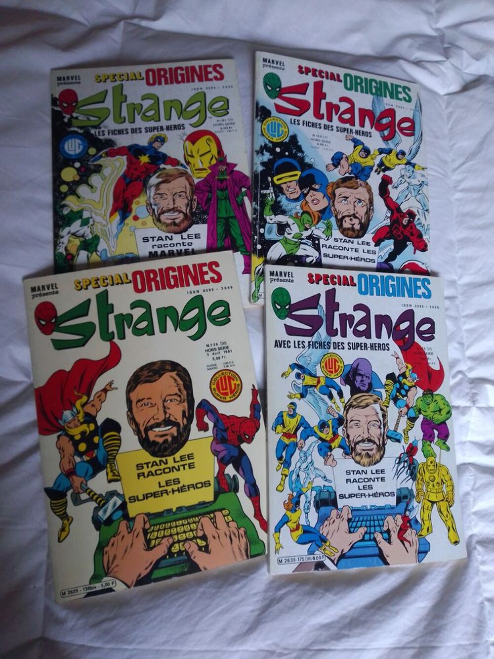 lot STRANGE SP&Eacute;CIAL ORIGINES Livres et BD