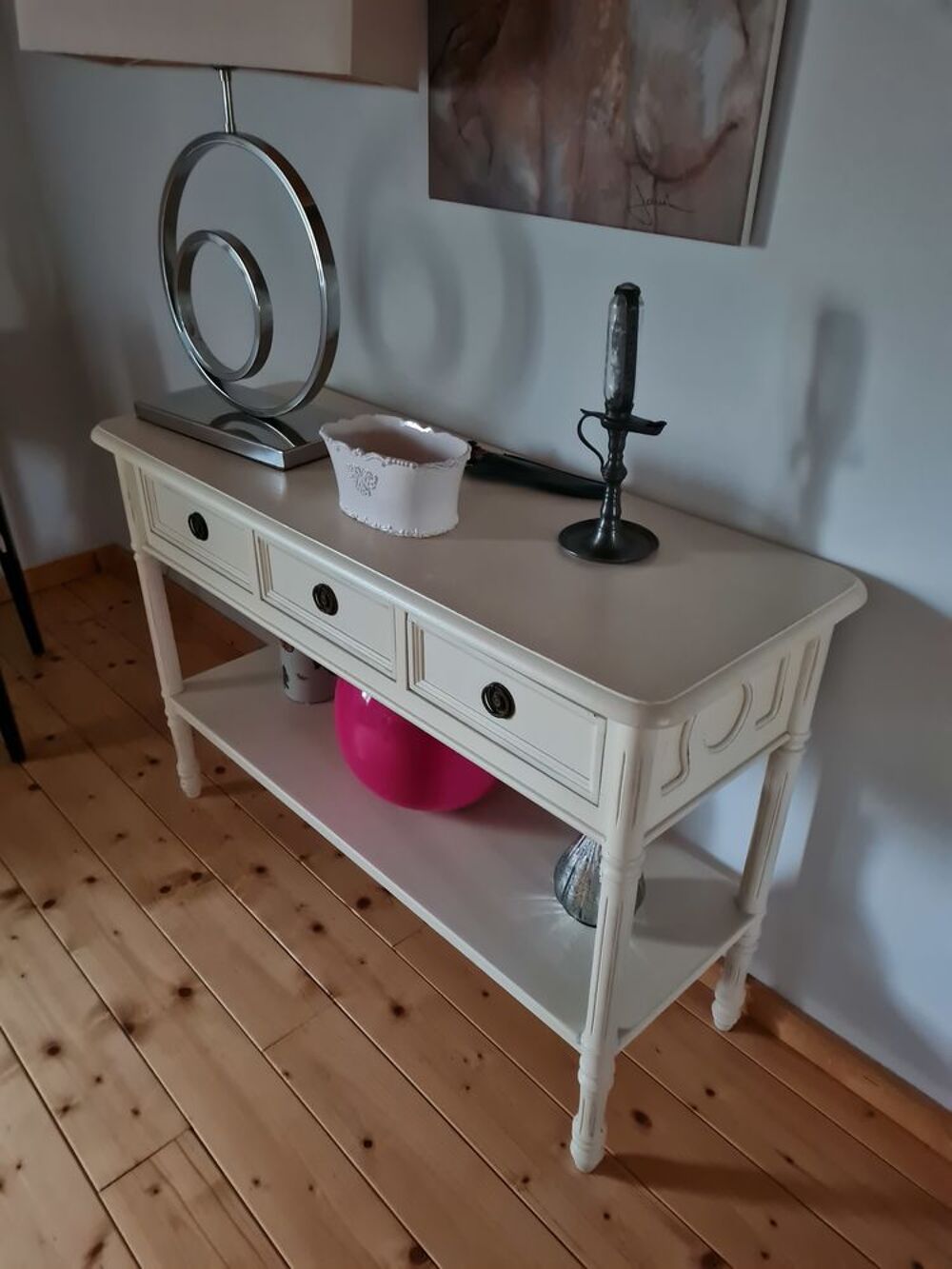 Ensemble d&eacute;coration chambre vintage Console, glace, Fauteuil Meubles