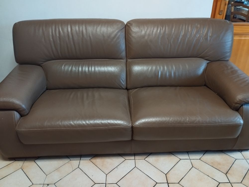 Salon en cuir de vachette Meubles