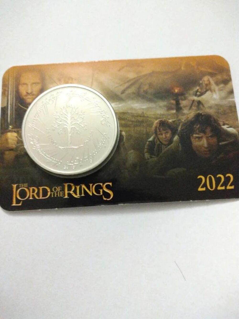 Lord of Rings Coincard Collector 2,5 euros Malte 2022 BU 