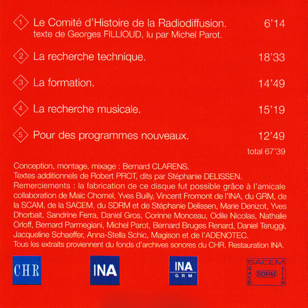 Les archives du Comit&eacute; d'Histoire de la Radio Livres et BD