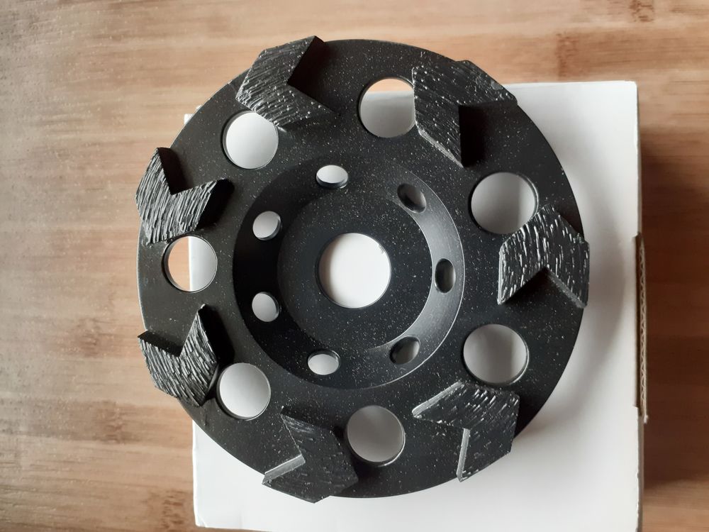 Disque diamant a poncer en 125 surfacage meuleuse b&eacute;ton marbre pierre poncage EPAIS Bricolage