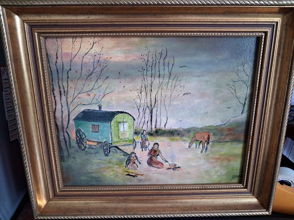 Tableau huile sur bois Décoration