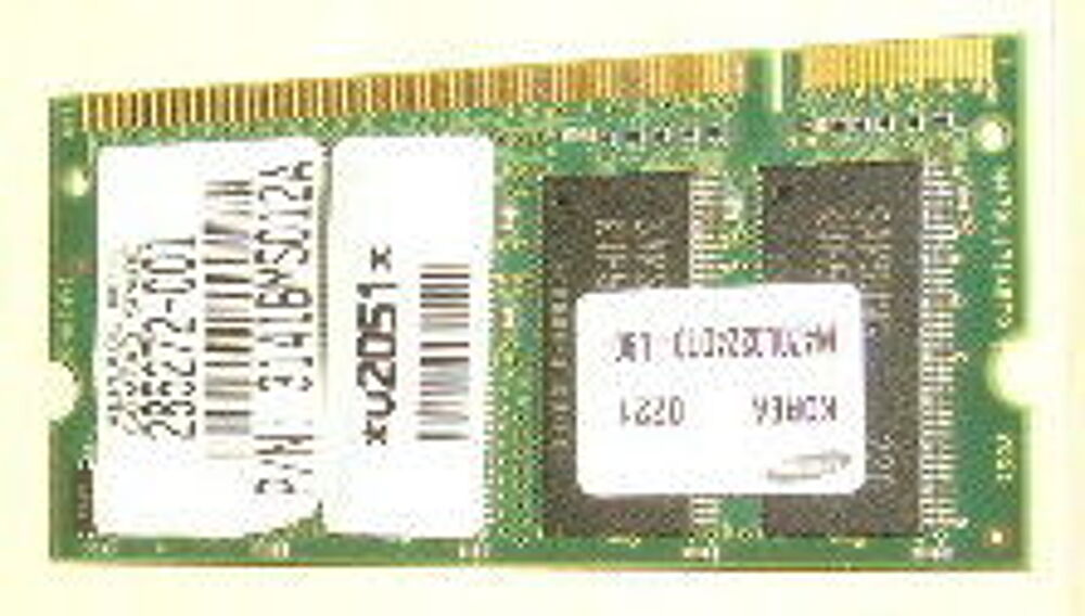 RAM Compaq 256MB, 266MHz, PC2100,Pc portable Matriel informatique