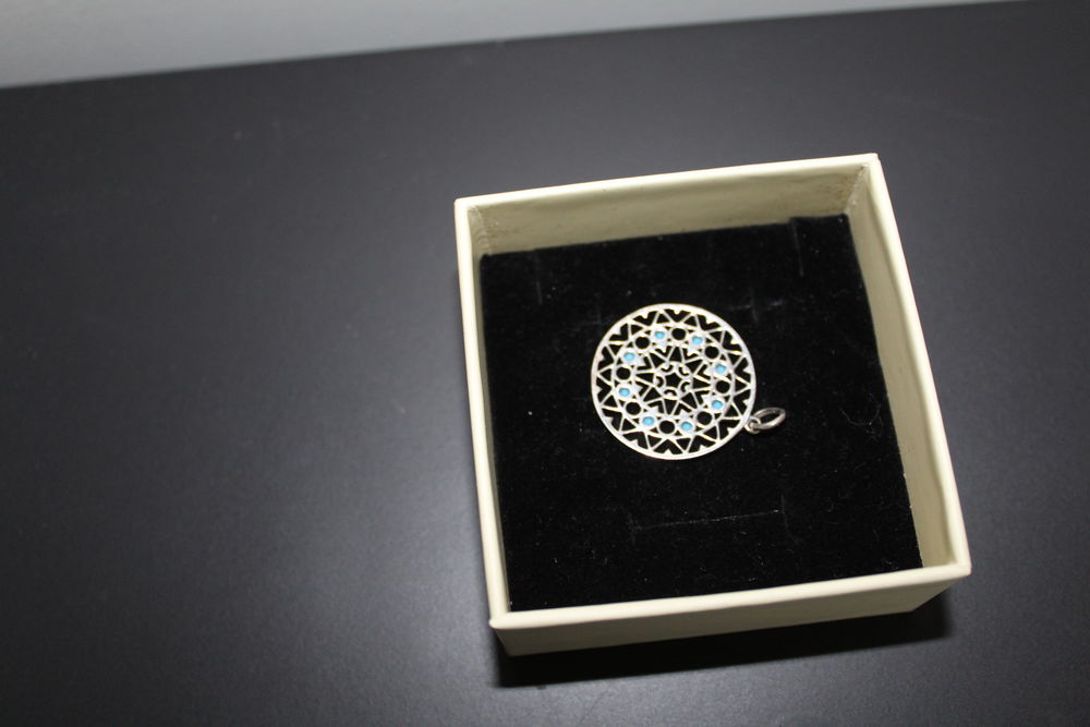 Pendentif argent /turquoise Bijoux et montres