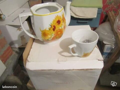 Service à thé neuf fleurs tournesol vintage 6 Mérignies (59)