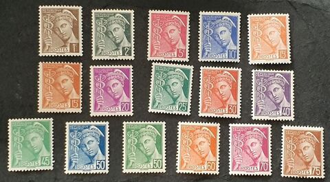 Timbres France 404  416A srie neufs sauf 2 1 Jou-ls-Tours (37)