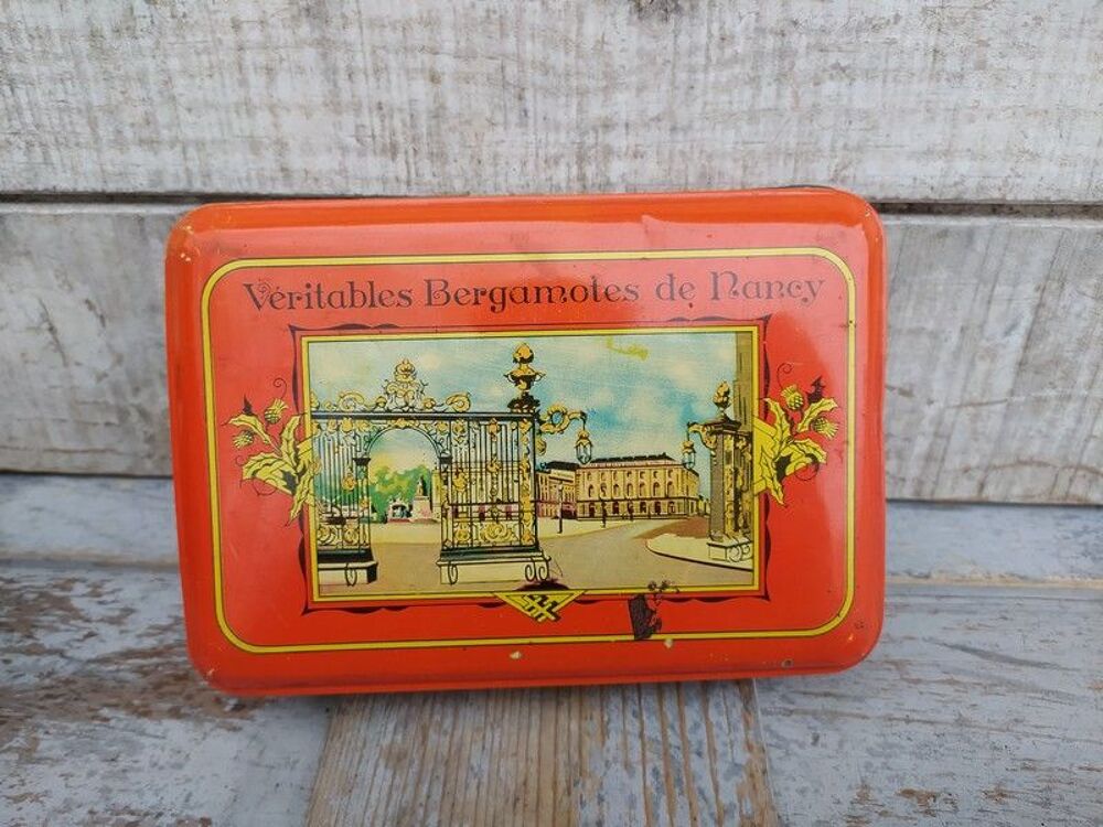 Ancienne Boite Publicitaire Bergamotes de Nancy 