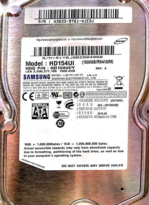 Carte mre d1 disque dur SAMSUNG mont sur multimdia STOREX 0 Biscarrosse (40)