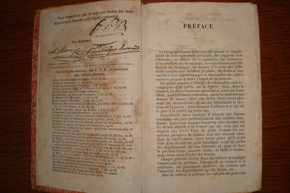 livre de g&eacute;ographie commerciale 1863 Livres et BD
