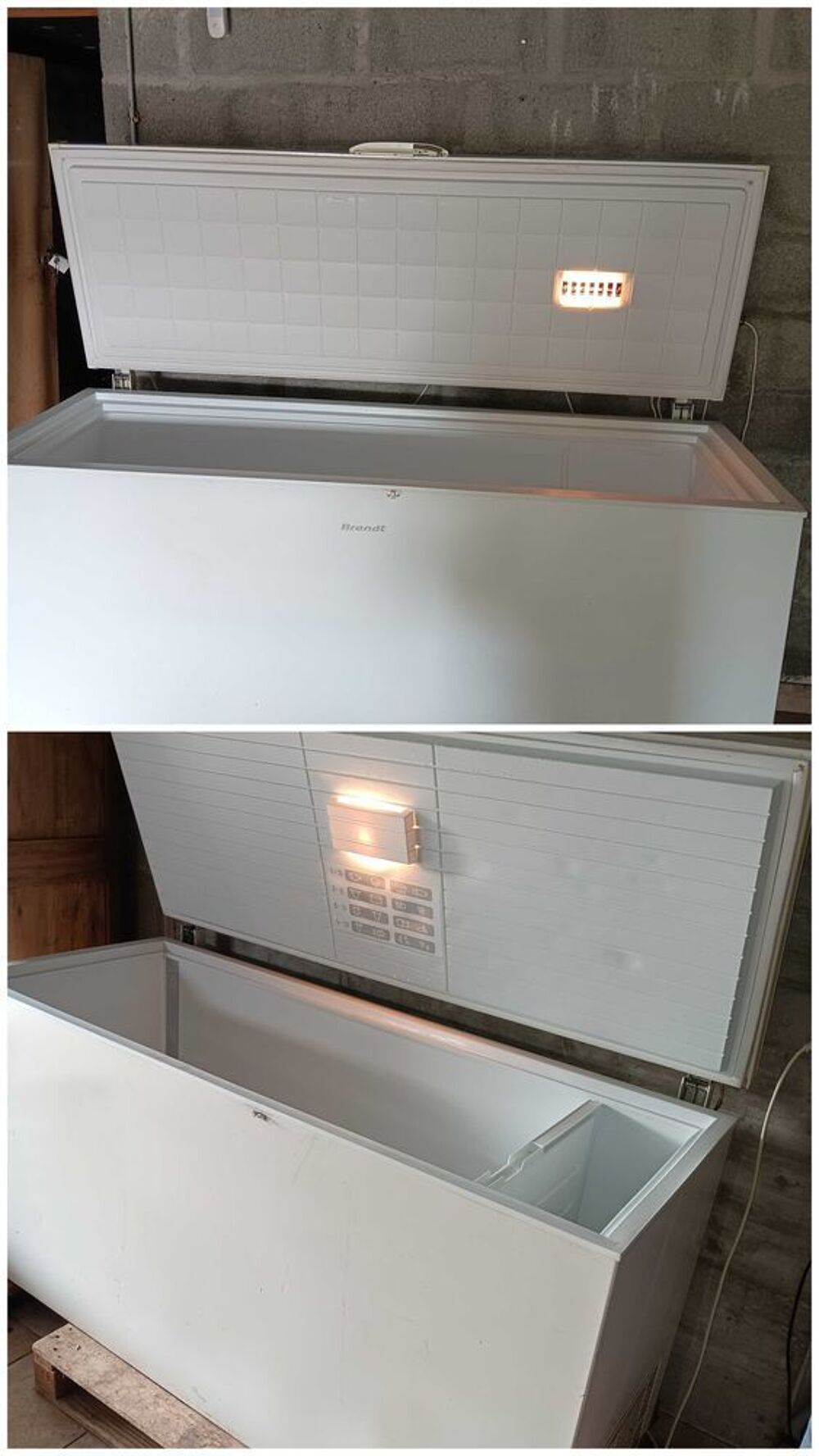 2 Cong&eacute;lateur Bahut Brandt 424/L /Vestfrost 492/L Fonction rapide Pourvoir 30/40kg/24h Electroménager