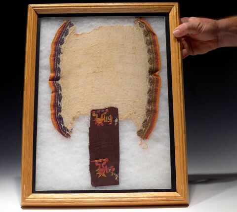 Fragments de tissus antiquit prcolombienne 950 Saint-Fargeau-Ponthierry (77)