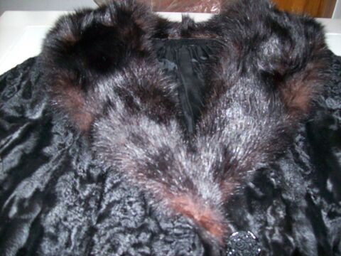 manteau en astrakan noir taille 44/46 150 Saint-Sulpice-de-Royan (17)